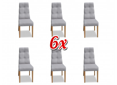 jadalnia Krzesło Ustawić Fotel Podkładka Design 6x Krzesła Grupa Zestaw Fotel