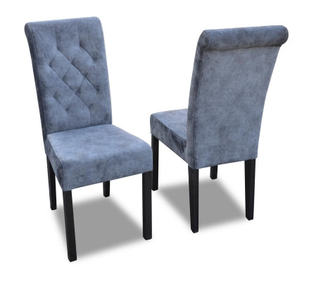 Nowoczesne krzesła do jadalni Chesterfield 4x Krzesła do jadalni Material Grupa jadalniana Nowość