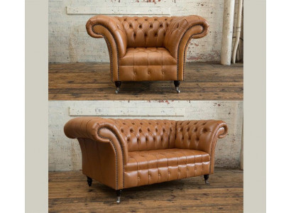 Zestaw sofowy 2+1 Chesterfield Włókienniczy Materiał Sofa Kanapa Podkładka Zestaw Obcios