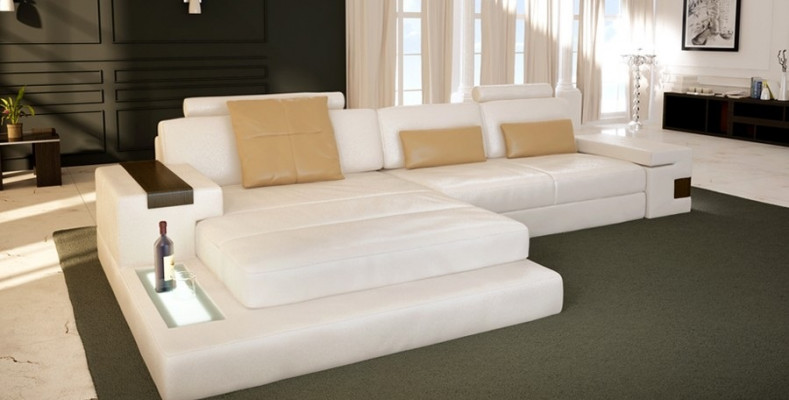 Narożnik kanapa Kanapa Podkładka Żywy krajobraz Narożnik Ustawić Narożnik Skóra Włókienniczy Sofa w kształcie litery L