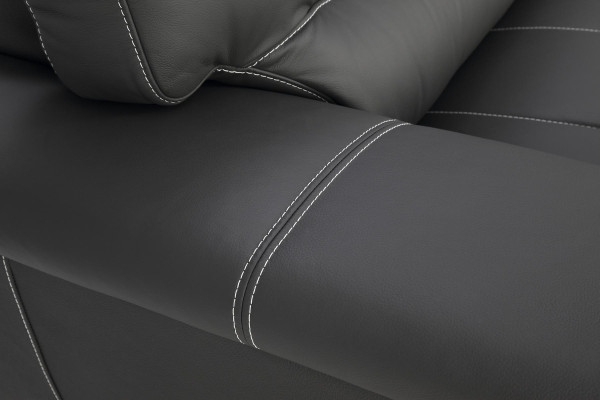 Skóra Design Couch Podkładka Siedziba Ustawić Sofę Obcios 2+1 Zestaw Skóra