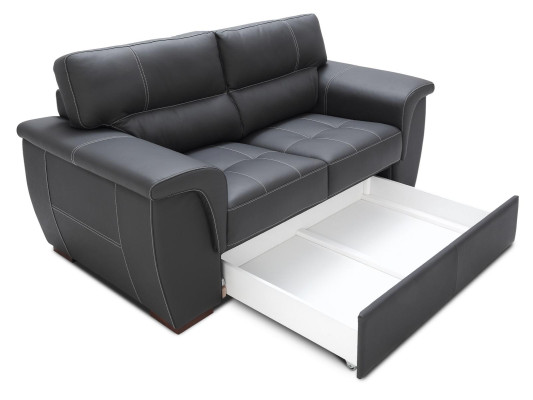Skóra Design Couch Podkładka Siedziba Ustawić Sofę Obcios 2+1 Zestaw Skóra