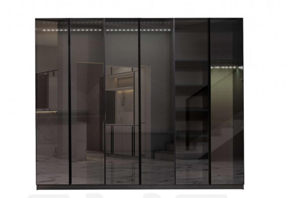 Nowoczesna Szara Szafa Sypialnia Szafki Designerskie Meble