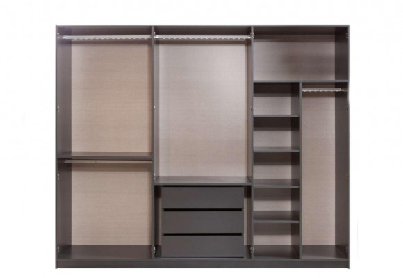 Nowoczesna Szara Szafa Sypialnia Szafki Designerskie Meble