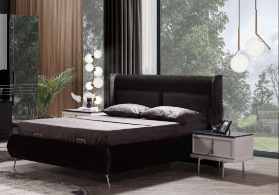 Brązowy Stolik nocny Stylowa Sypialnia Meble Drewniane Designerskie Meble Nowe