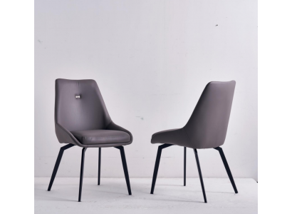 Nowoczesne Szare Krzesło jadalnia Drewno Krzesła Metalowe Designerskie Fotele