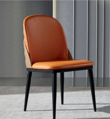 Orange Krzesło jadalnia Meble designerskie jednoosobowe Drewno Włókiennicze Krzesła