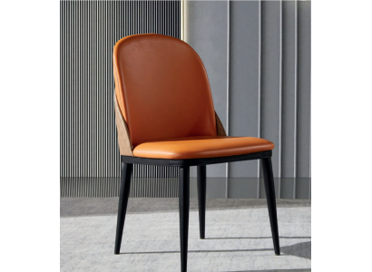 Orange Krzesło jadalnia Meble designerskie jednoosobowe Drewno Włókiennicze Krzesła