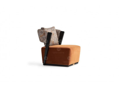 Fotel EarsFotel CocktailFotel RelaxFotel Orange Material Modern Siedziba