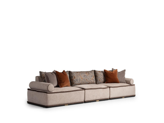 Sofa czteroosobowa 4 miejsce do siedzenia kanapa sofa tapicerowana sofa nowoczesna szara