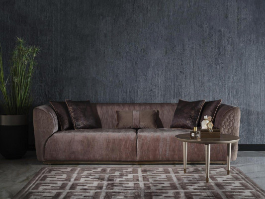Zestaw sofowy sofa tapicerowana sofa trzyosobowa 3 Siedziba Fotel Szary