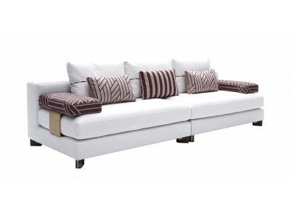 Sofa 4 miejsce do siedzenia Sofa materiałowa Sofa 4 miejsce do siedzenia Sofa tapicerowana Biały Sofy Modern