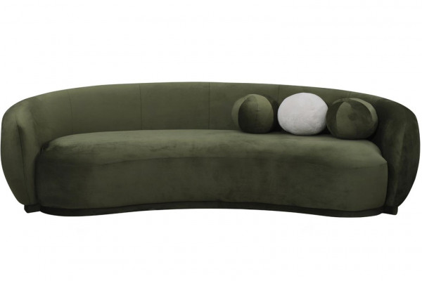 Sofa materiałowa kanapa trzyosobowa sofa 3 miejsce do siedzenia zielona sofa tapicerowana materiałowa nowoczesna