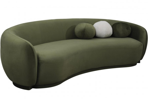 Sofa materiałowa kanapa trzyosobowa sofa 3 miejsce do siedzenia zielona sofa tapicerowana materiałowa nowoczesna