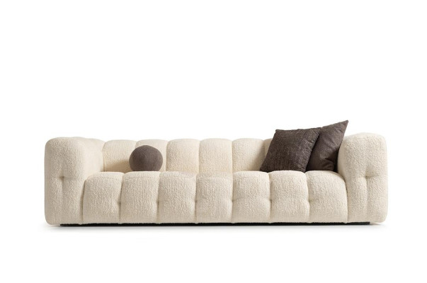 Kanapa luksusowa sofa trzyosobowa 3 miejsce do siedzenia sofa materiałowa sofa tapicerowana Materiał Biały