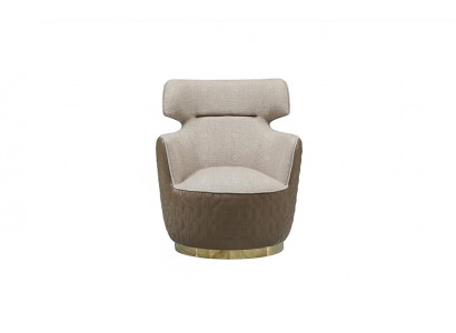 EarsFotel Fotel Material miejsce siedzące Single Seater Beige ClubFotel Modern