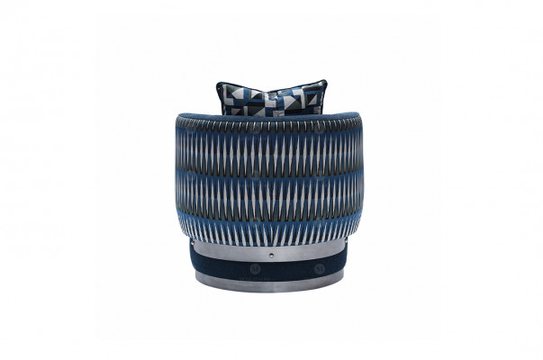 RelaxFotel Fotel Modern Blue Podkładka Materiał miejsce siedzące Design Modern