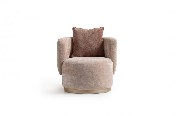 Fotel RelaxFotel Modern Beige Podkładka Materiał miejsce siedzące Konstrukcja jednomiejscowa