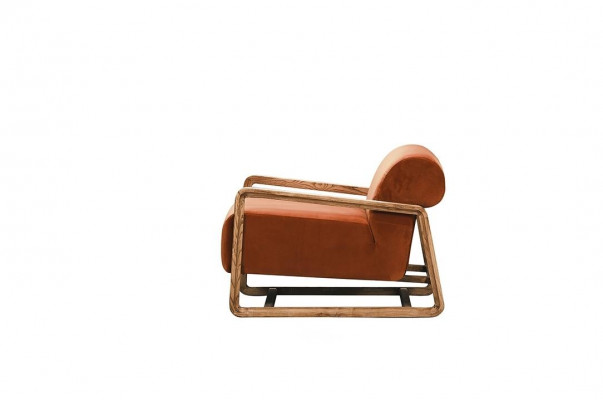 Fotel jednoosobowy miejsce siedzące Salon Orange Drewno RelaxFotel Design