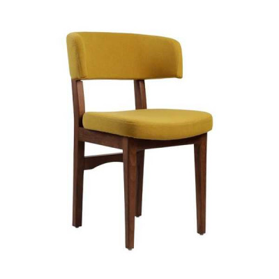 Żółto-brązowy jadalnia Krzesło designerski fotel salonowy 1-miejsce siedzące Nowość