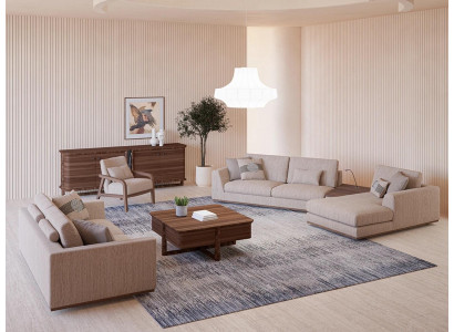 Luksusowy Zestaw sofowy Narożnikowa kanapa Dwuosobowa sofa w kształcie litery L Luksusowy Fotel Meble tapicerowane
