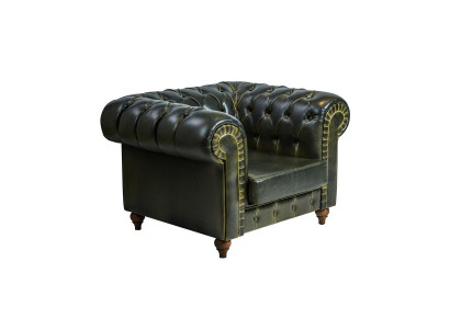 Сhesterfield Fotel Green Modern Design Siedziba Nowe umeblowanie pokoju dziennego