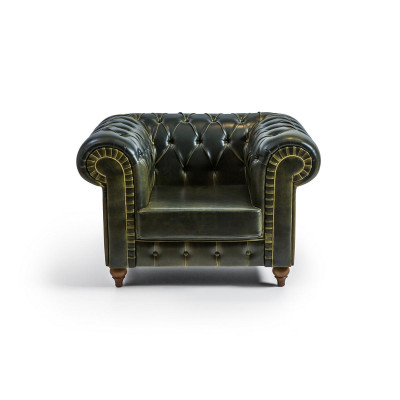 Сhesterfield Fotel Green Modern Design Siedziba Nowe umeblowanie pokoju dziennego