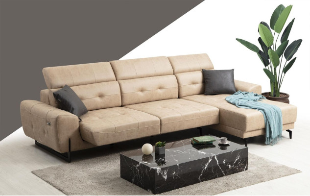Luksusowa Sofa do Salonu Kanapa w kształcie litery L Designerskie Meble Nowoczesne Meble Wypoczynkowe Meble tapicerowane
