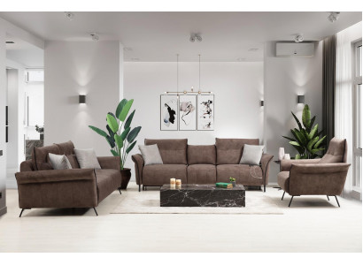 Zestaw Sofa do Salonu Sofa Designerska Nowoczesny Zestaw sofowy Luksusowy Fotel Nowość