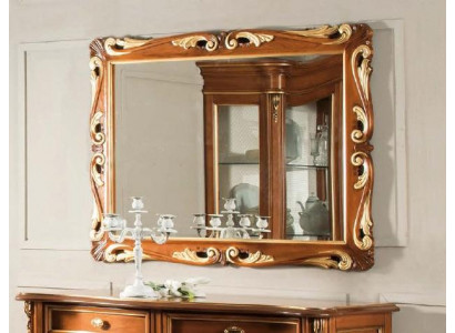 Ściana Classic Design Lustro Italian Meble połysk ścienne Drewniane Lustro