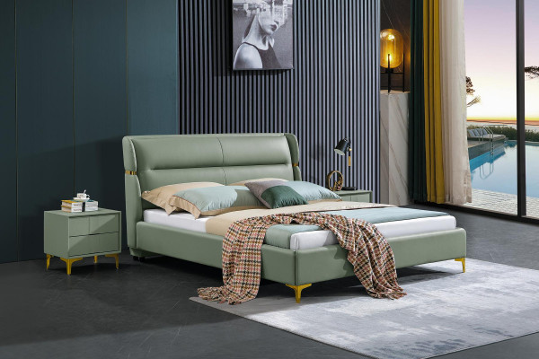 Classic Bed Podwójne łóżko łóżko Drewno Sypialnia Italian Meble