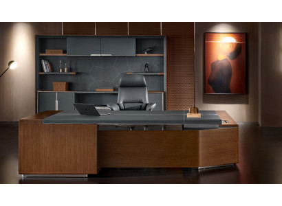 Biurko narożne Office Boss Pokój Meble Design Biurka Dekoracja Pracownia