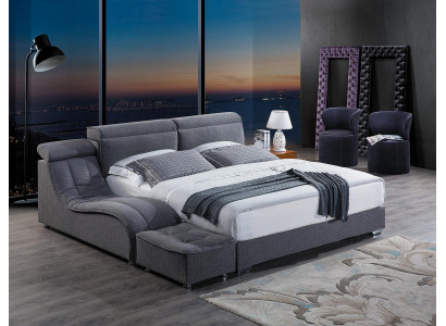 Designerskie Łóżko Włókiennicze Łóżko hotelowe podwójne Sypialnia luksusowa rama łóżka 180x200