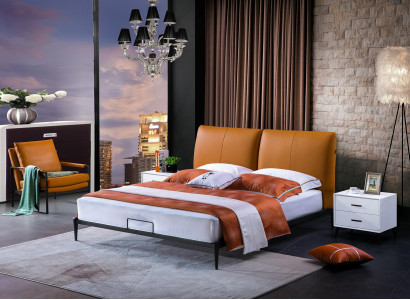 Klasyczne łóżko podwójne łóżko podwójne luksusowe łóżko w nowoczesnym stylu. nowy 180x200cm
