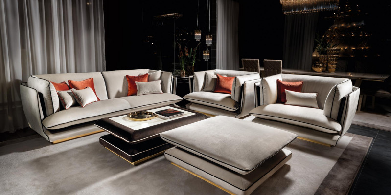 Zestaw sofowy 311 miejsce do siedzenia Sofa Kanapa Podkładka Ustawić Kanapy Sofy arredoclassic