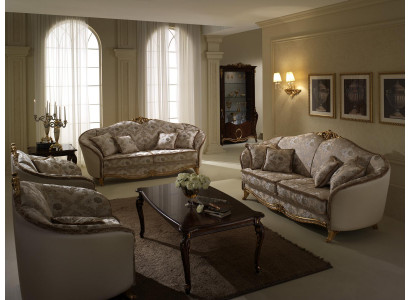 Luksusowa Klasa 2+1+1 Meble Włoskie Zestaw sofowy Sofa arredoclassic