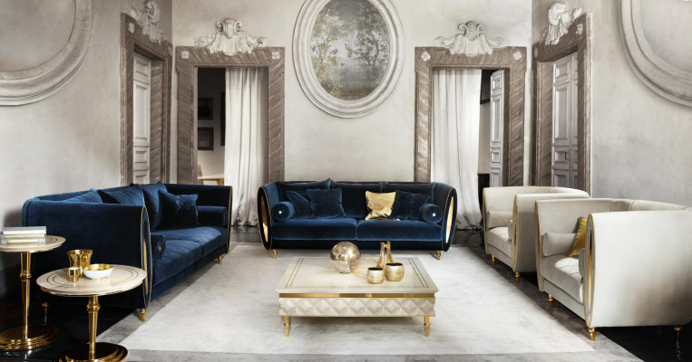 Zestaw sofowy Sofa Kanapa 3+1 Salon Designerskie Meble Classic
