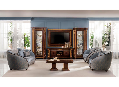 Zestaw sofowy Sofa Kanapa 3+3 Salon Designerskie Meble Baroque Classic