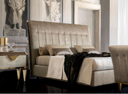 Łóżko 2x Stolik nocny 3 szt. Sypialnia Zestaw Designerski Luksusowy komplet łóżek hotelowych