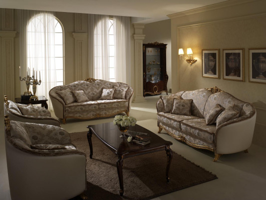 Luksusowa Klasa 3+1 Włoskie Meble Zestaw sofowy Sofa Nowość arredoclassic™ !
