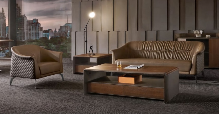 Zestaw sofowy Set Design Sofy Podkładka Deco Kanapy Skóra Relaks Modern