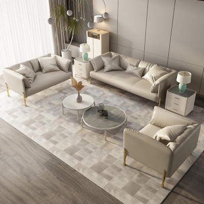 Zestaw sofowy 321 miejsce do siedzenia Zestaw Design Sofy Kanapy Skóra Podkładka Relaks