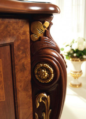 Stół obiadowy 6 Krzesła jadalnia Tabela Art Nouveau luksusowe Meble królewskie Nowy Rokoko