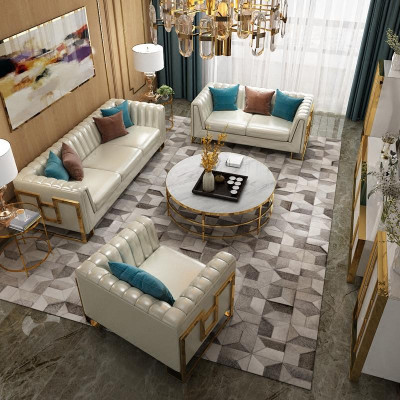 Zestaw sofowy 3+2+1 miejsce do siedzenia Żywy krajobraz Sofa Couch Podkładka Ustawić Sofy