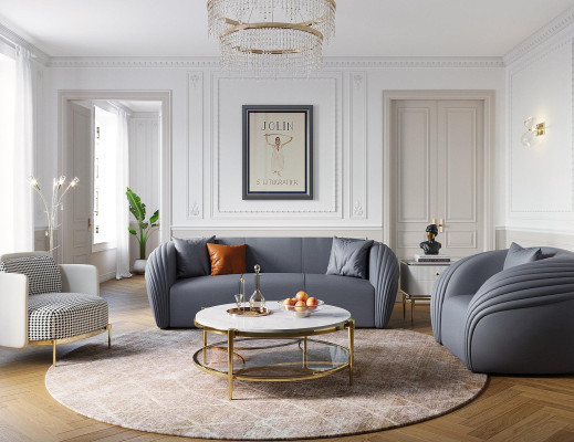Luksusowy Zestaw sofowy 322 miejsce do siedzenia z Meble Couch Sofa skórzana Włókienniczy Grupa Sofas Set