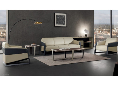 Zestaw sofowy 311 miejsce do siedzenia Zestaw Deco Design Sofy Podkładka Kanapy Skóra Relaks