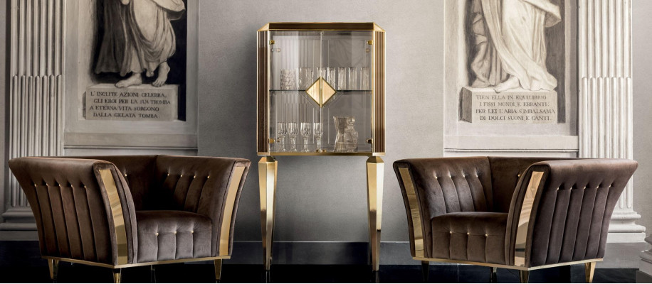 Szafa Bar Szafka Gablota Salon Designer Półka Meble arredoclassic