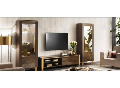 Zestaw mebli do salonu designerski kredens do salonu 2x Galota 3-częściowy.