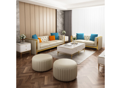 Zestaw sofowy 3 2 miejsce do siedzenia Zestaw Design Sofa Podkładka Kanapy Kanapa Modern