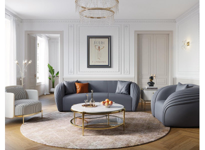 Żywy krajobraz Sofa Podkładka Zestaw sofowy 3+2 miejsce do siedzenia Modern Style Meble Grupa